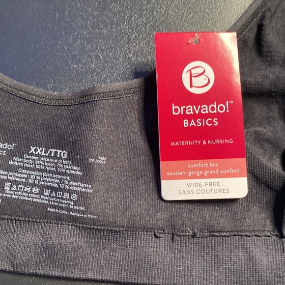 Bravado Basics Maternity and nursings brablack,XXL,NWT - Picture 4 of 7